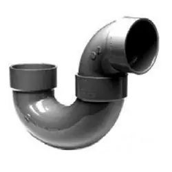 Charlotte Pipe and Foundry AW706XC4 ChemDrain 4 inch CPVC P-Trap