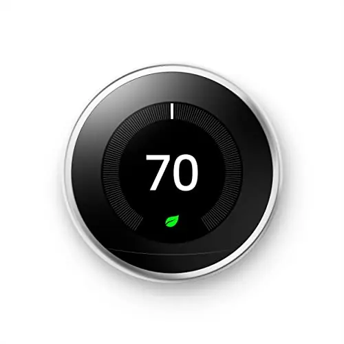 Google T3019US Nest Learning Thermostat 3rd Generation Polished Steel