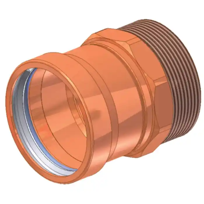 Elkhart 10061987 ApolloPress 804 Copper Large Diameter Adapter 3 in Press x MPT