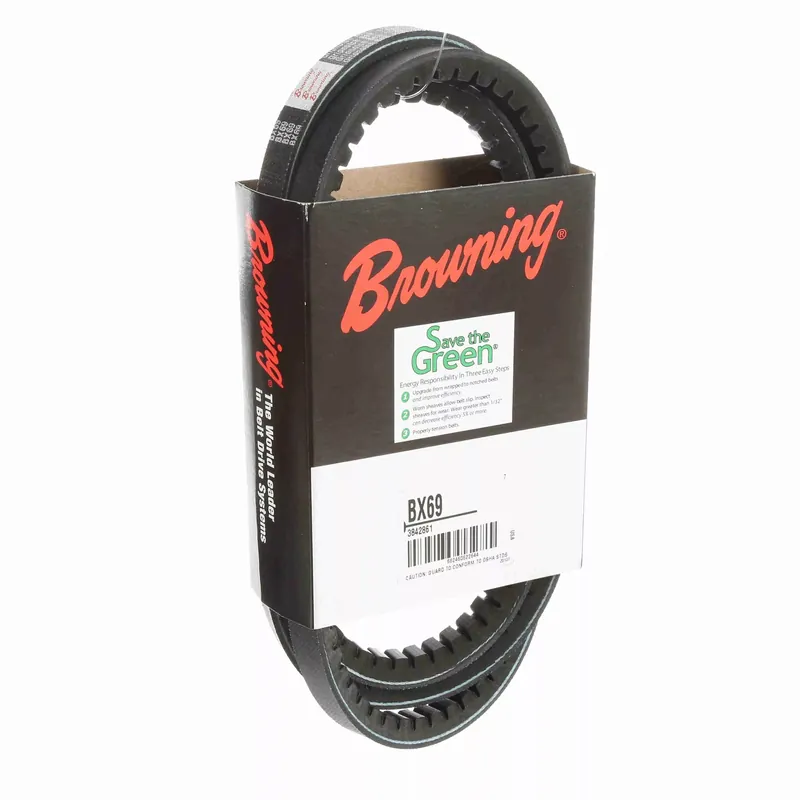 Browning 3842861 BX69 Gripnotch Belt Cogged V-Belt 21/32 in W 72 in L