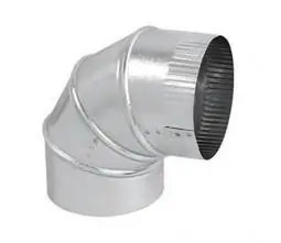 CLIFCO SHEET METAL MFG 3-146 14 Galv Elbow 26 Gauge