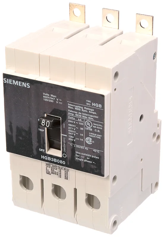 Siemens HGB3B080B BRKR HGB 80A 3P 480Y