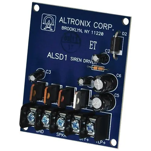 Altronix ALSD1 Siren Driver 6/12VDC 113-120dB Blue