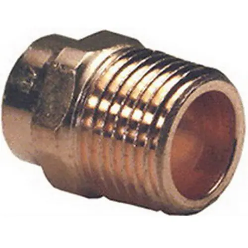 Elkhart Products CDWMAL 1-1/2 inch DWV Copper Male Adapter, SWT x MIP