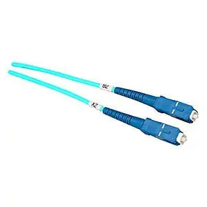 Allen Tel GBSC2-D4-05 Fiber Optic Patch Cord Multimode OM3 Duplex SC to SC 5 M