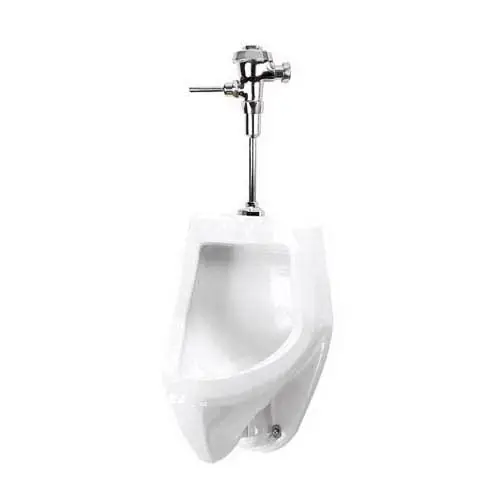 Mansfield Plumbing 475HE WH Mansfield Suburban 0.5 gpf Vitreous China Wall Mount Urinal Integral Trap 3/4 inch Top Spud