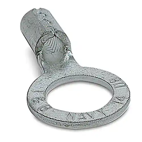 ABB D8-10 Thomas & Betts D8-10 #8 AWG Wire Range #10 Bolt Hole Non-Insulated Brazed Seam Metallic Ring Terminal