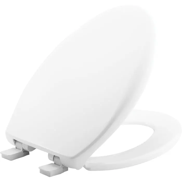 Church 7F380E4346 Affinity Plastic Toilet Seat Elongated 14 in x 18-13/16 in x 2-1/4 in