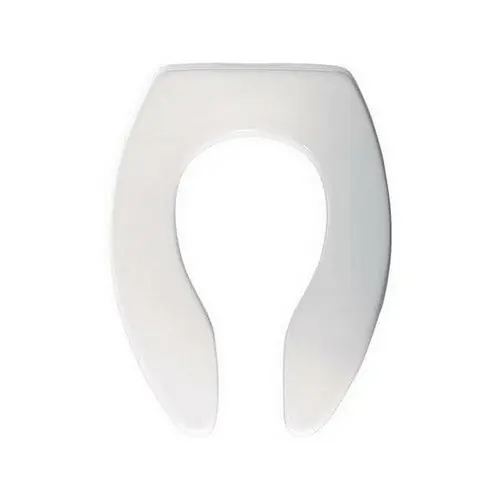 Bemis 1655SSC-000 Plastic Open Front Elongated Toilet Seat, White