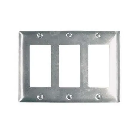 Mulberry 80403 Princess Wallplate 3 Gangs 5 in H x 6-3/8 in W