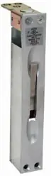 TRIMCO 3913626 Door Flush Bolt, Manual, 2-1/2 Width x 1 Depth x 6-3/4 Height, Satin Chrome Plated, For Wood Door