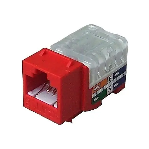 Dynacom 10606K-GY Keystone Jack KwikJack Cat6 Data Jack Gray