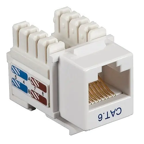 Belden DCAMJKUEW-S1 DataConn CAT6A Jack ElectricWhite