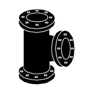 NAPAC 20F-0808 20 Class 125 SCH STD Black Cast Iron Tee