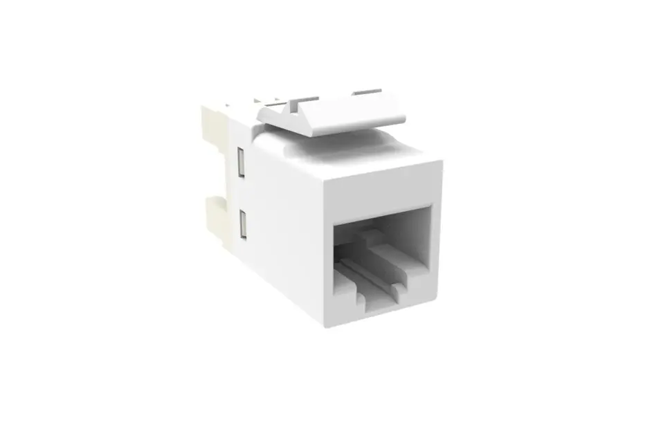 COMMSCOPE 760237629 Copper Jack Cat 6 UTP Without Dust Cover Alpine White