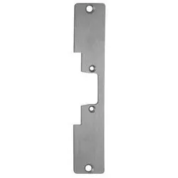 Rutherford Controls B6-08-32D Electric Strike Faceplate, Modular, Radius Corner, 1-7/16 Width x 7-15/16 Height, Brushed Stainless Steel