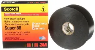 3M 88-SUPER-1-1/2X36YD Scotch Vinyl Electrical Tape Super 1-1/2 X 36 YD