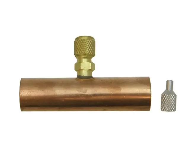 CPS Products AVCT18 Copper Tube Access Valve - 1/4 SAE X 1 1/8 OD F
