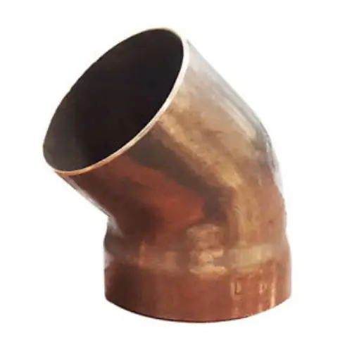 Elkhart Products CDWST4L 1-1/2 inch 45 Deg DWV Copper Street Elbow, FTG x SWT