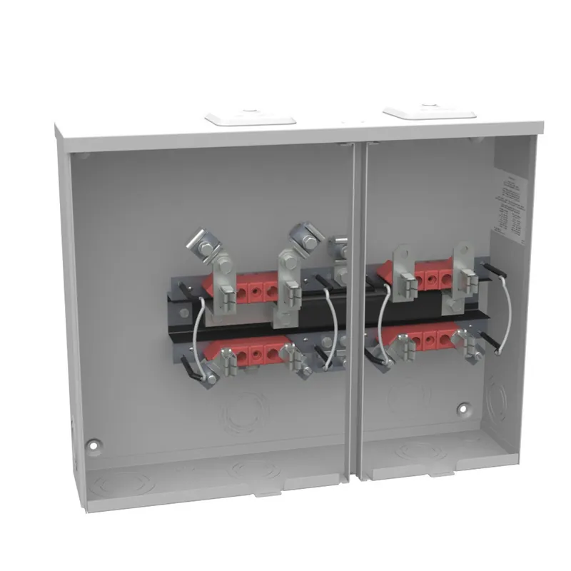 Milbank U8212-XL 4 Terminal Ringless Small Closing Plate 100 Amp Side Wireway