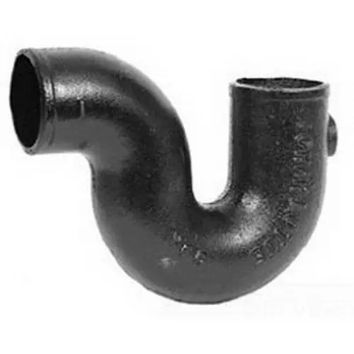 Charlotte Pipe and Foundry SVPTN 2 inch Service Weight Cast Iron P-Trap, ASTM A74, Hub x Hub