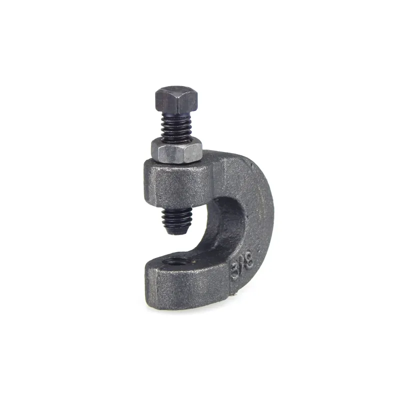 B-Line 78101170569 Cooper B-Line Malleable Iron C-Clamp with Locknut 3/8 inch 16 Plain B3036L-3/8 PLN
