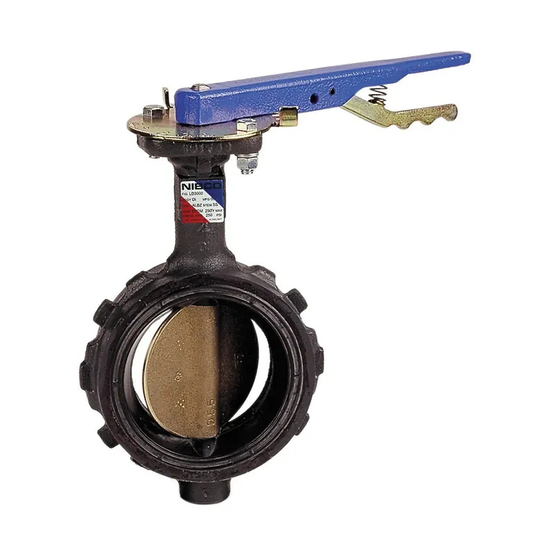 NIBCO NLH100L Wafer Style Butterfly Valve 8 in Nominal 125/150 lb