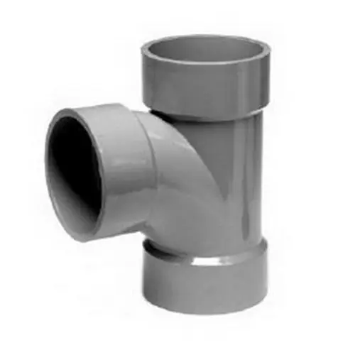 Charlotte Pipe and Foundry AW400C2 ChemDrain 2 Inch CPVC Sanitary Tee, ASTM F-493, Hub x Hub x Hub