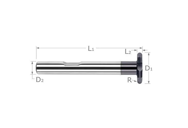 Harvey Tool 965431-C3 HAR 3/4x1/16 Deep Slot Keyseat Cutter AlTiN Full Rad