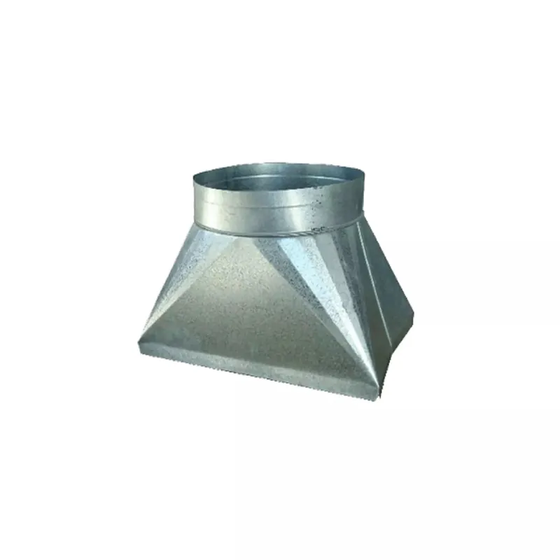 The Metal Shop TMS0013305 Round Transition Duct 19 1/4 inches x 11 inches - 18 inches