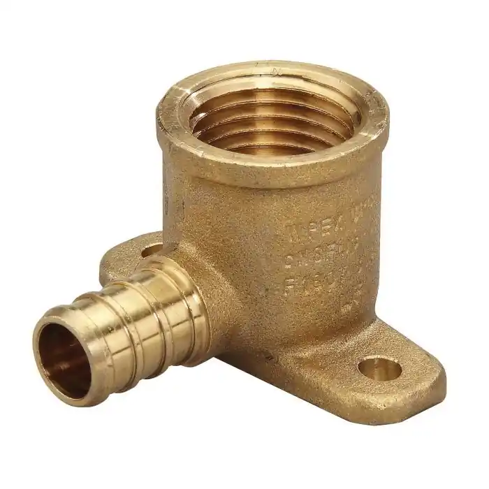 Watts 0653126 LFWP22B-12PB Brass 90 deg 2-Ear Drop Elbow, 3/4 in