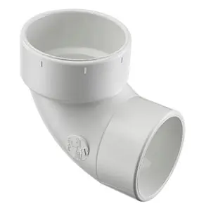 Spears P333-015 1-1/2 PVC DWV Street Vent Elbow Hubxspigot
