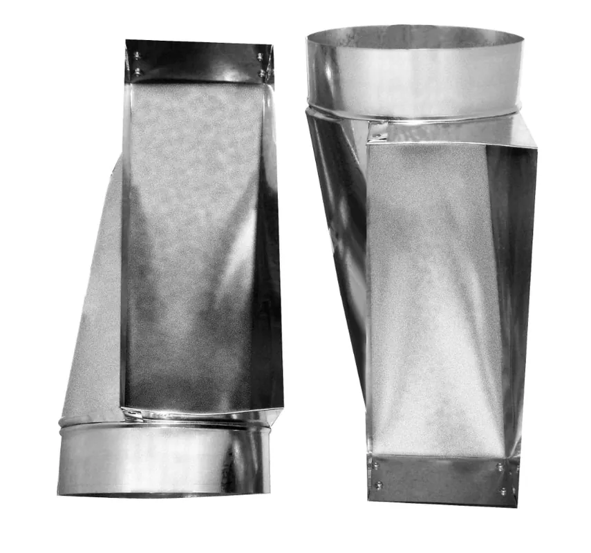 Southwark 28R6148 Sheet Metal End Boot 6 x 14 x 8 30 Gauge Galvanized