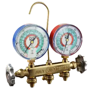 JB Industries 22725 Hydrocarbon Gauge 2-Valve Manifold R32, R290