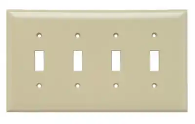 Legrand SPJ4-I Wall Plate Toggle Switch Junior Jumbo 4 Gang