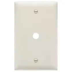 Pass & Seymour TP11LA 0.07 Inch Thk Nylon Material, Light Almond Color, (1) Telephone/Cable