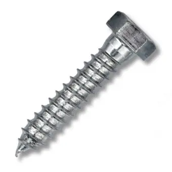 BBI 62N1200BHLZ ITP 5/8-5 x 12 Gimlet Hex Zinc-Plated Lag Screw