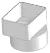 Napco P1926 P-Series PVC SDR35 Adapter, 3 x 4 x 4 in, Flushmount Downspout x Solvent Sewer Hub