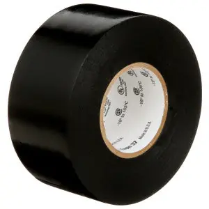 3M 37-1-1/2INX66FT-1.5INCORE Electrical Tape Vinyl 8.5 mil Thick Black