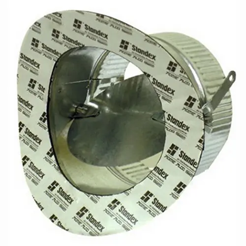 Gray Metal South 6-406AD 6 Inch Adhesive Metal Duct Saddle Takeoff With Damper