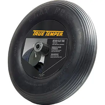 AMES TRUE TEMPER INC NPBIFFTCC Ames True Temper Inc 8 Flat Free Solid Wheelbarrow Tire