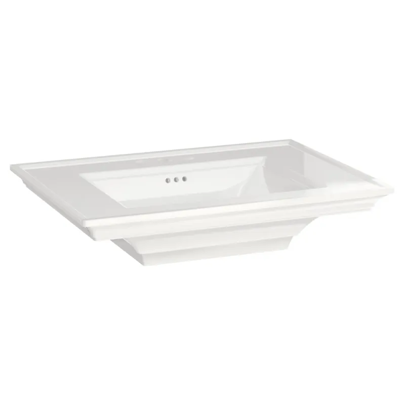 American Standard 0297004.020 Town Square S 4 Centerset Pedestal Sink Top in White