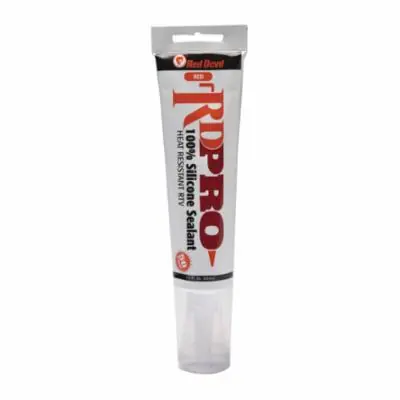 Red Devil 08290I Heat-Resistant Industrial Grade RTV Silicone Sealant, 2.8 oz Squeeze Tube