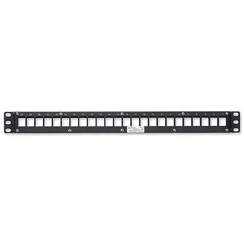 Belden AX103114 KeyConnect 24-Port Modular Patch Panel 1U Rack Mount Black
