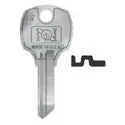 NATIONAL CABINET LOCK D8789 Lock Key Blank, Pass Key, C, 6-Disc Tumbler, Brass