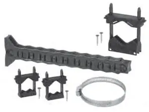 Tomahawk 571-10 2 Universal Pipe Bracket with (2) Touchdown Clamp