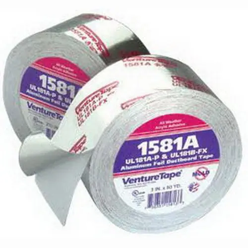 3M 1581AQ Venture Tape 1581 Aluminum Foil Duct Closure Tape 3 inch x 60 yd