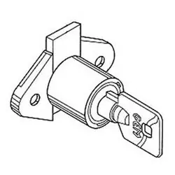 Fort Lock DR1008KA27380 Drawer Lock, High Security Tubular, 7-Pin Tumbler, Keyed Alike 27380 Keying