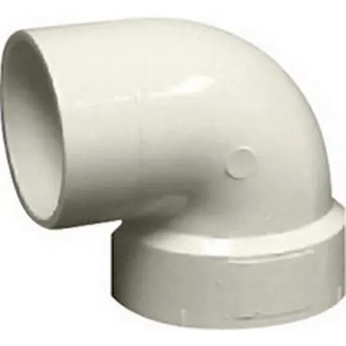 Normandy Products Company V-3404 4 inch 90 Deg SDR 35 D-3034 PVC Sewer Street Elbow Hub x Spigot