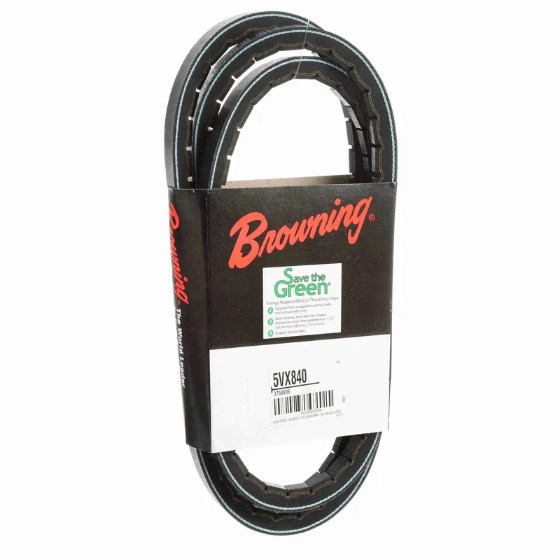 Browning 3758836 5VX840 Cogged V-Belt for Industrial and Agricultural Use